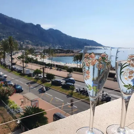 Le Garavan, Superbe Studio Vue Mer Et Vieux Menton Exterior photo